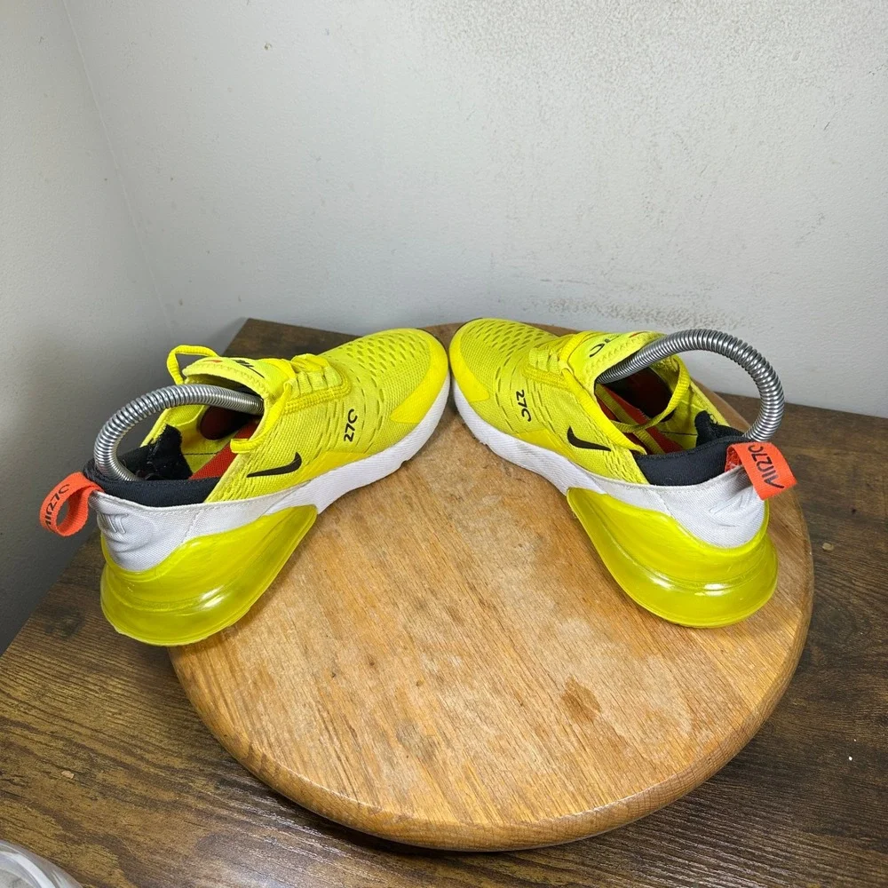 Nike Air Max 270 Womens 5.5 Yellow White Black Sneakers DQ4694-700